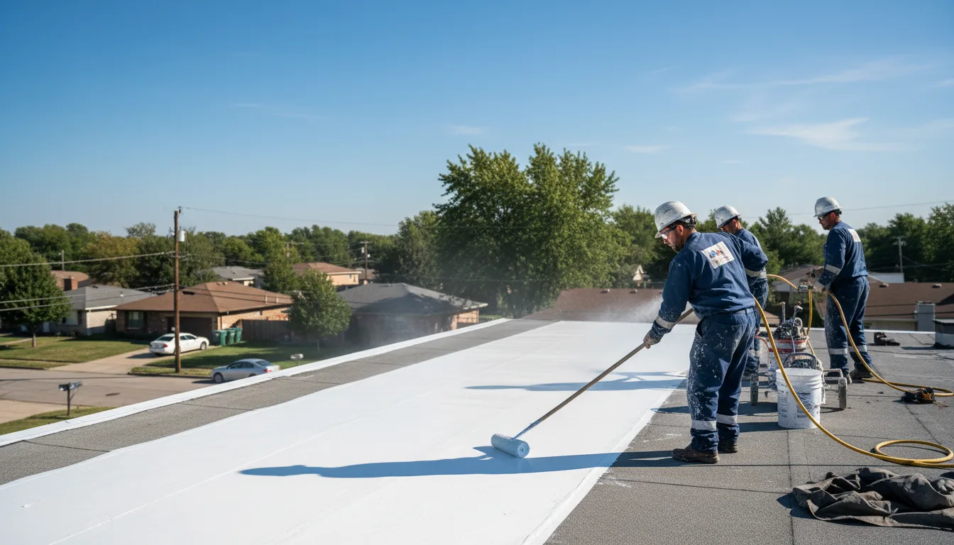 Commercial roof coating in Metamora, MI near me